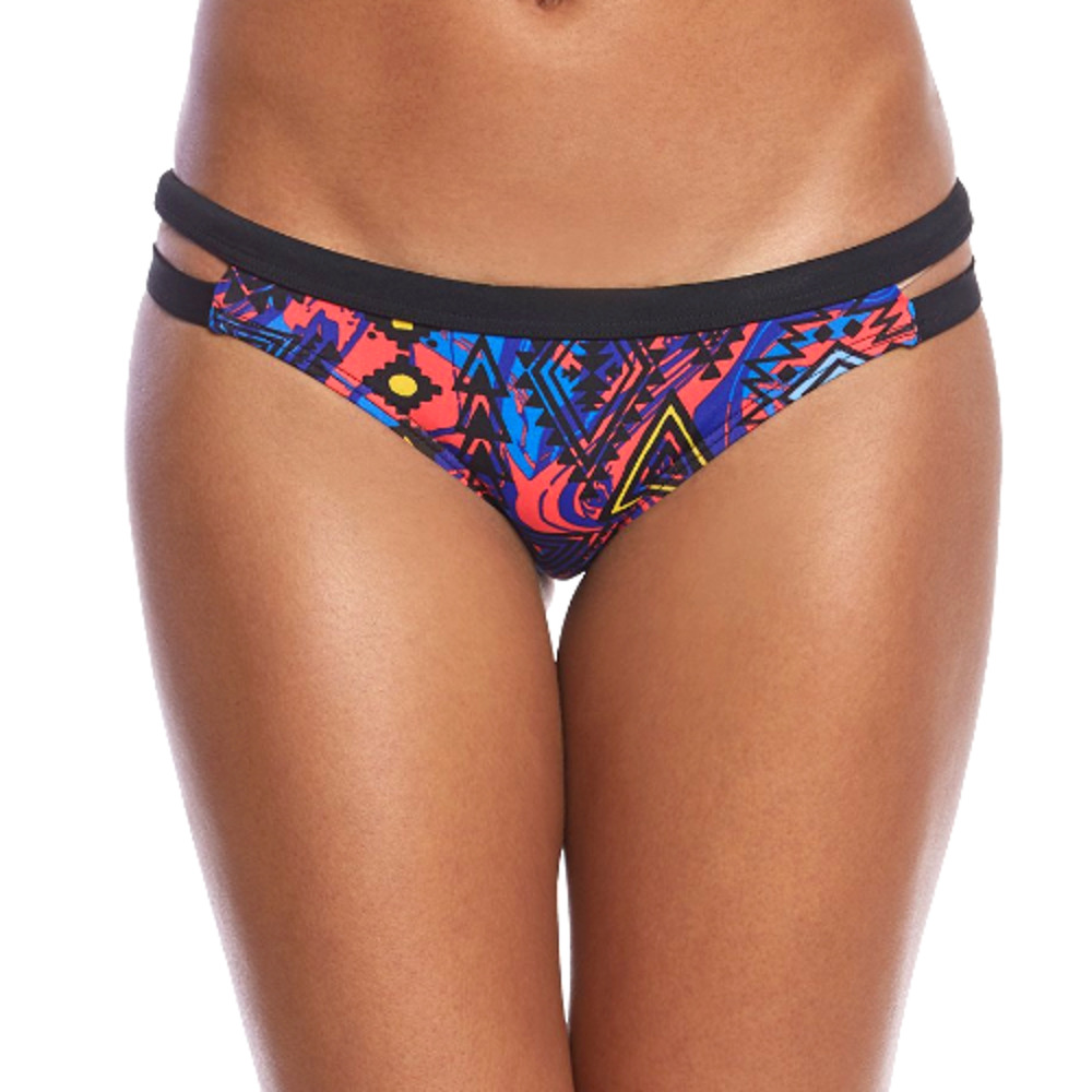 TYR DuraFast One Santa Ana Cove Bikini Bottoms Women Blue Multi Sz Small 4/6